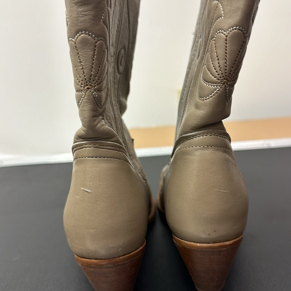 Vintage women’s Acme genuine leather pointed toe embroidered boots size 6M - Picture 5 of 11